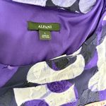 Alfani Purple and Black Geometric Long Sleeve Dress Size L Photo 5