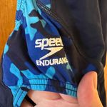 Speedo Women's ENDURANCE Swimsuit Swim Suit Vintage Blue Camo NWT Size 26 Photo 3