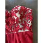 Sherri Hill Dress Size 10 Prom Pageant Gala Formal Gown Flowy Red Gold # 1924 Photo 15