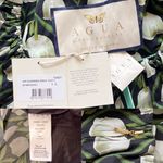 Agua by Agua Bendita Almendra Maxi Dress Perla Off Shoulder Green White L NWT Size L Photo 7