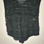 Victoria's Secret Victoria’s Secret black crochet knit swim cover up romper women’s size medium Photo 2