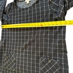Coldwater Creek  Black White Textured Windowpane Plaid Blouse Top Womens XL Photo 6