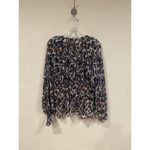 Derek Lam  10 Crosby Helena Blouse Womens 8 Multicolor Long Sleeve Pleated Photo 4