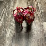 Jessica Simpson Vibrant Pink Floral Heels Size 8.5 Photo 4