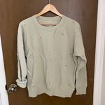 Aerie Floral Embroidered Vintage Crew Sweatshirt Photo 2