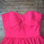 Mori Lee  homecoming red layered strapless 6 prom dress Photo 1