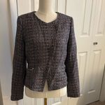 White House | Black Market WHBM woman’s tweed moto blazer size 4 Photo 9
