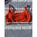 Aerie NWT, Women, , Bikini Top, Ruffled Edge, Orange, Sz M Photo 1