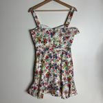 Black Halo  Zalda ladies Floral Multicolor Sleeveless Dress size 4 wedding garden Photo 10