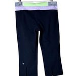 Lululemon Gather & Crow Split Back Cropped Leggings Running TIghts - size 8 Photo 0