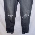 SO  Black Wash Denim High Waisted Distressed Mom Jean size 6 Photo 3
