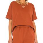 House of Harlow X Revolve Oversized Tee in Red Rust Photo 1