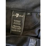 7 For All Mankind 7 For All Mankind Women's 27 Black Suede Skinny Jean Moto Punk Goth Whimsy Photo 7