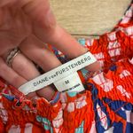 Diane Von Furstenberg  Jennette Off the Shoulder Cotton Top Floral Size M Photo 3