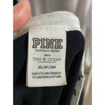 PINK - Victoria's Secret Women's  Iowa Hawks Short Sleeve Tee XS Black Yellow Photo 1