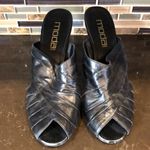 Moda ‎ Spana womens leather peep toe sandals with heels size 8.5 Photo 2