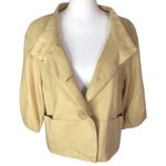 To The Max  Beige 3-Button Wool Blend Blazer Jacket Photo 1