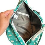 KAVU Rope Sling Bag One of a Kind Teal Camping Print Crossbody Backpack Photo 9