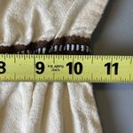 Vintage Hanacopoulos Dress Sz 1 Maxi Ivory‎ Brown 70s Hippie Flower Child Boho Photo 8