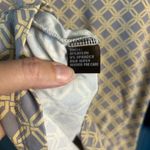 J. McLaughlin  Yellow and Gray Geometric Long Sleeve Top Photo 4