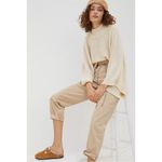 Bishop and Young Anthropologie Olivia Cropped Poncho Sweater Ivory Medium NWT Photo 1