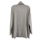 Garnet Hill Size L Gray Heathered Cowl-Neck Tencel Tunic Top Neutral Gorpcore Photo 9