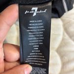 7 For All Mankind Jumpsuit Ruffle Deep V Neck Sleeveless Party Formal Black-M Photo 4