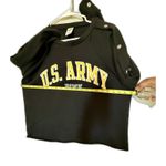 Victoria's Secret Y2K PINK WITH 5TH & OCEAN U.S. ARMY PINK Sweatshirt Cropped Photo 4