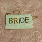 Bride purse holder chain, strap or clutch Silver Photo 5