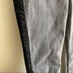 ZARA  | Black Velour Trim High Rise Skinny Jeans Sz 4 Photo 7