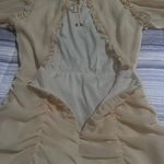 HYFVE Smocked Puff Sleeve Open Back Dress Photo 11