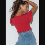 Princess Polly Jamison Reid Red Tie Front Crop Top 10 Photo 3