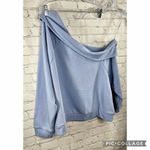 Eloquii NEW Elements One Shoulder Sweatshirt Lavender 18/20 Long Sleeve Glam Photo 4