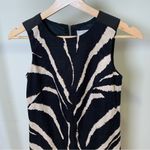 Loft Ann Taylor  Black Tan Animal Print Shift Dress Petite Size 00 Photo 1