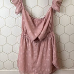 by the way. Blush Pink Chiffon Romper – Butterfly Texture - Size - XS Photo 0