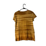 Athleta Women's Brown/Tan Tie Dye Daily Crewneck Short Sleeve T-Shirt - Medium Photo 4