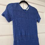 Alexis  Royal Blue‎ Lace Dress Illusion Sheer Dress Size Medium Sexy Vintage Y2K Photo 2