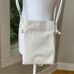 Vince Camuto  White Genuine Leather Braided Strap Crossbody Bag Purse Photo 2
