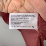 Knox Rose Women's Brick Red Ribbed Long Sleeve Tee with Lace Sleeve Size L Photo 5