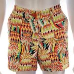 Crown & Ivy Multicolored Pineapple Abstract Patterned Shorts Size 6 Photo 1