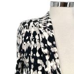 Badgley Mischka Sylvie Stucco Print Stretch Blazer Black Gray Size 4 Photo 2