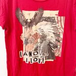 Ralph Lauren Denim and Supply Graphic Tee Red Patriotic Eagle Size Medium M Photo 1