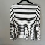 Boden Ella Long Sleeve Breton Tee Shirt Stripe Navy Ivory 4 White Photo 2