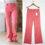 Kancan Ultra High Rise Wide Flare Jeans Pink Size 11/29 NWT Photo 1