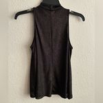 One Clothing Metallic Gold Mock Neck Swing Tank S Photo 5