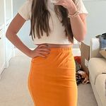 ORANGE MAXI SKIRT Photo 0