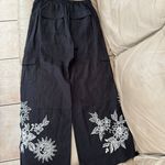 Johnny Was Addison Embroidered Wide-Leg Linen Pants. MSRP $248 Photo 14