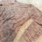 Free People Pink Combo Long Sleeve Textured Knit Top Size L (NWT) Photo 7