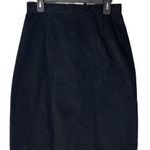 Vintage Black Corduroy Knee Length Pencil Skirt Size undefined Photo 0