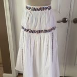 NWOT Banjanan Antonia Skirt Srinagar Embroidered White. MSRP $345. Size L White Size L Photo 13
